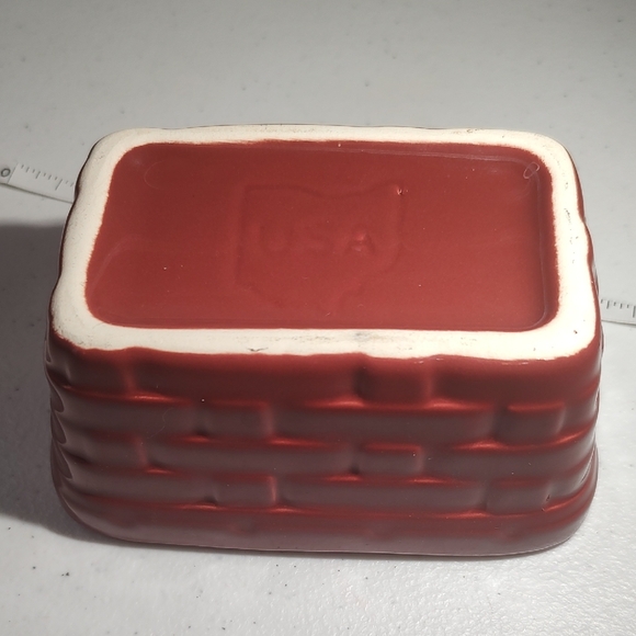 Red Rectangular Ceramic Dish - Picture 6 of 8